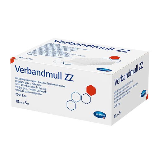 VERBANDMULL Hartmann 10 cmx5 m zickzack 1 St