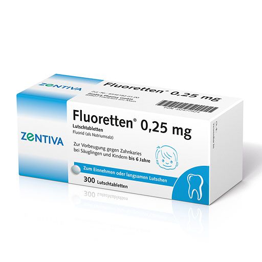 FLUORETTEN 0,25 mg Tabletten 300 St PZN 02477924 Versandapotheke