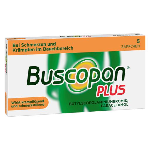 BUSCOPAN plus Suppositorien 5 St PZN 02483652 besamex.de