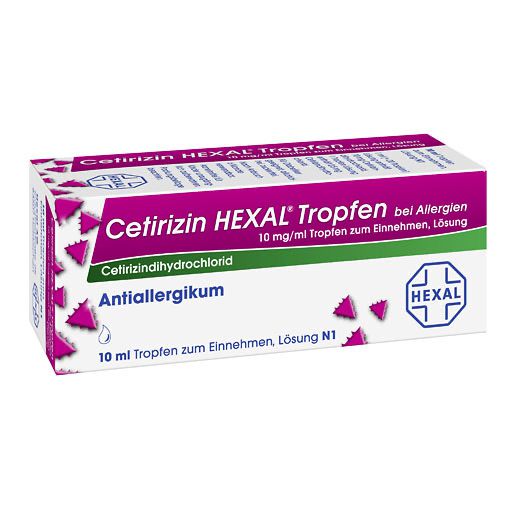 CETIRIZIN HEXAL Tropfen bei Allergien 10 ml PZN 02579607 besamex.de