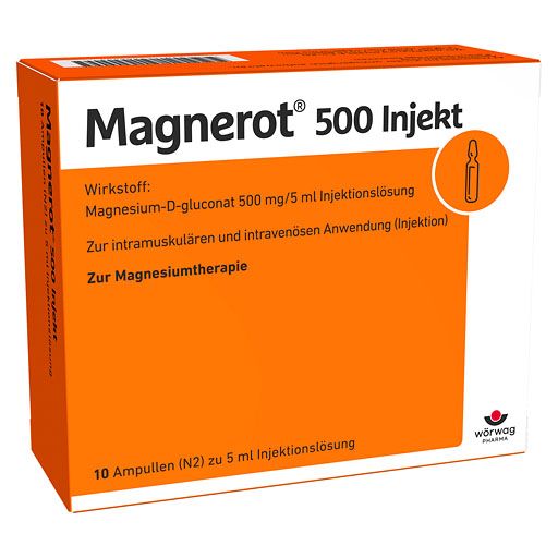 MAGNEROT 500 Injekt Ampullen* 10x5 ml