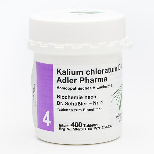 BIOCHEMIE Adler 4 Kalium chloratum D 6 Tabletten* 400 St