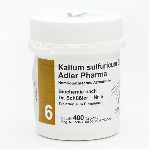 BIOCHEMIE Adler 6 Kalium sulfuricum D 6 Tabletten* 400 St