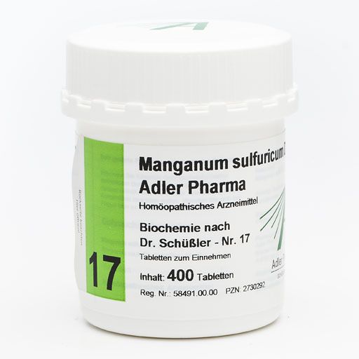 BIOCHEMIE Adler 17 Manganum sulfuricum D 12 Tabl.* 400 St