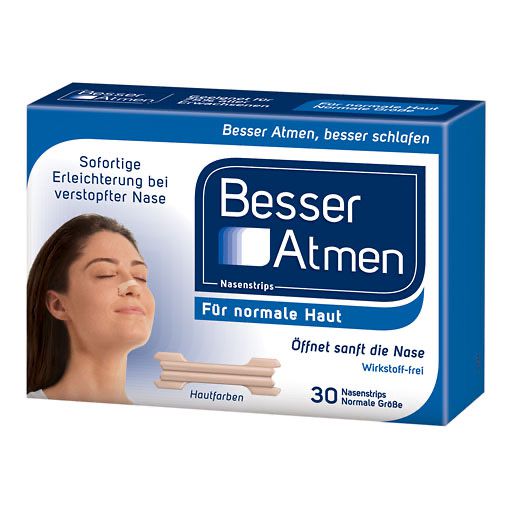 BESSER Atmen Nasenstrips normale Größe beige 30 St PZN 02952549