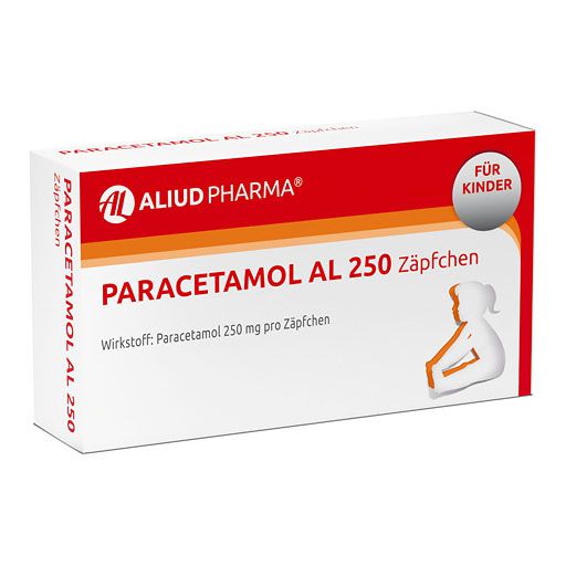 PARACETAMOL AL 250 Kleinkindersuppositorien 10 St PZN 03295071