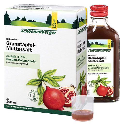 GRANATAPFEL MUTTERSAFT Schoenenberger Heilpfl.S. 3X200 ml PZN