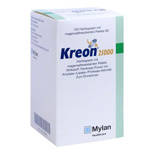 KREON 25.000 Hartkps.m.magensaftr.überz.Pellets 100 St PZN 04437998