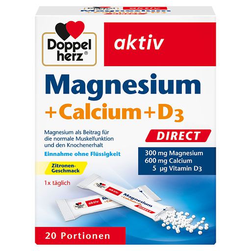 DOPPELHERZ Magnesium+Calcium+D3 DIRECT Pellets 20 St  