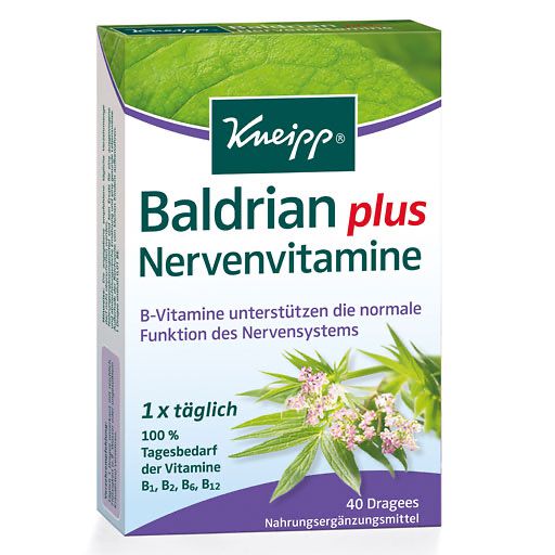 KNEIPP Baldrian plus Nervenvitamine Dragees 40 St à 0.5 g PZN