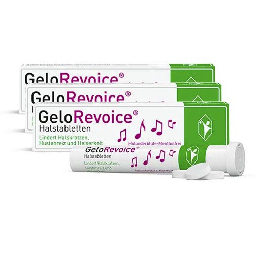 GELOREVOICE Halstabletten Holunderbl.-Mentholfrei Lutschtabletten 60 St