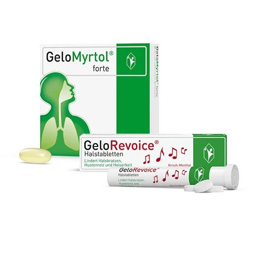 SPARSET: GELOMYRTOL forte 20 St * + GELOREVOICE Halstabletten Kirsch-Menthol Lut. -Tab.  20 St 1 St