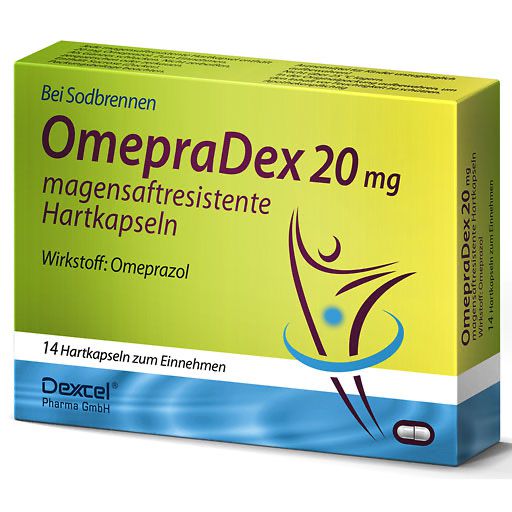 OMEPRADEX 20 mg magensaftresistente Hartkapseln 14 St PZN 09064616