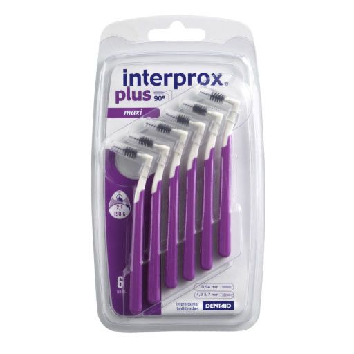 INTERPROX plus maxi lila Interdentalbürste 6 St