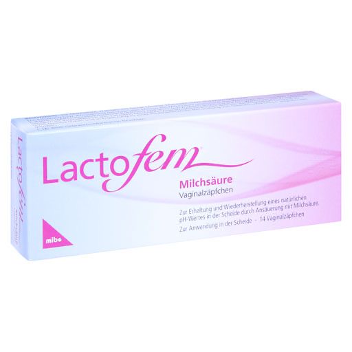 LACTOFEM Milchsäure Vaginalzäpfchen 14 St