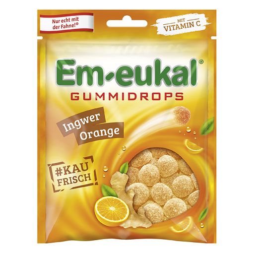 EM-EUKAL Gummidrops Ingwer-Orange zuckerhaltig 90 g