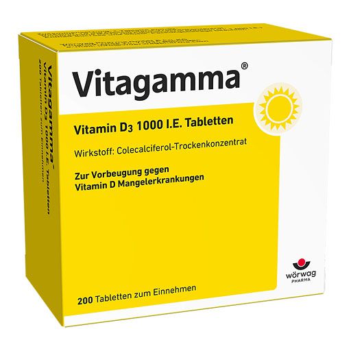 VITAGAMMA Vitamin D3 1.000 I. E. Tabletten* 200 St