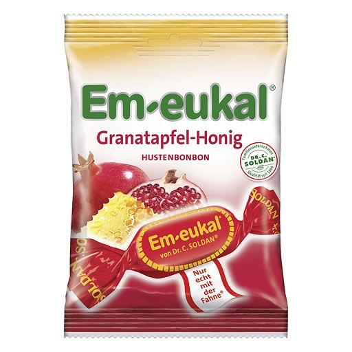 EM-EUKAL Bonbons Granatapfel-Honig zuckerhaltig 75 g