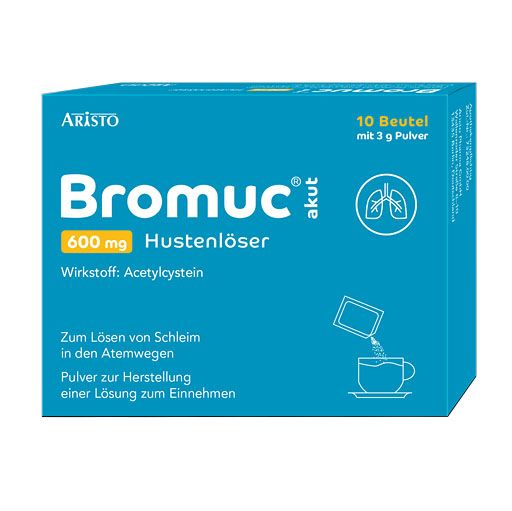 BROMUC akut 600 mg Hustenlöser Plv. z. H. e. L. z. Einn.* 10 St