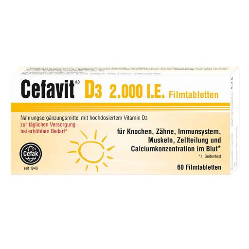 CEFAVIT D3 2.000 I. E. Filmtabletten 60 St  