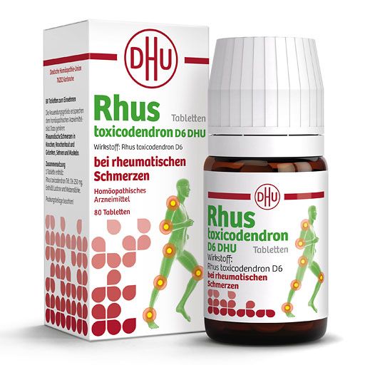 RHUS TOXICODENDRON D 6 Tabl. bei rheumat. Schmerzen* 80 St