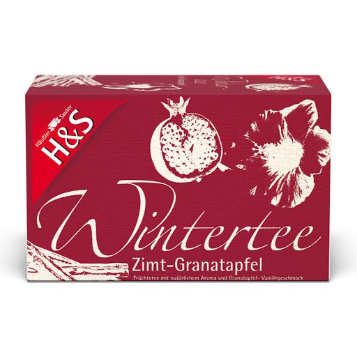 H&amp;S Wintertee ZimtGranatapfel Filterbeutel 20X2.0 g Tee Tee