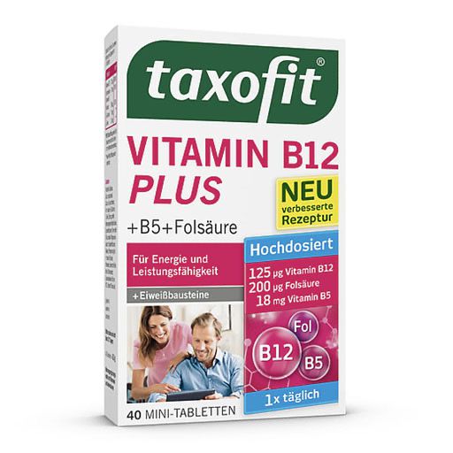 TAXOFIT Vitamin B12 Plus Tabletten 40 St à 40 St PZN 14258044