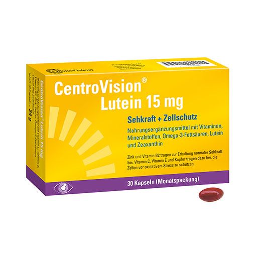 CENTROVISION Lutein 15 mg Kapseln 30 St  