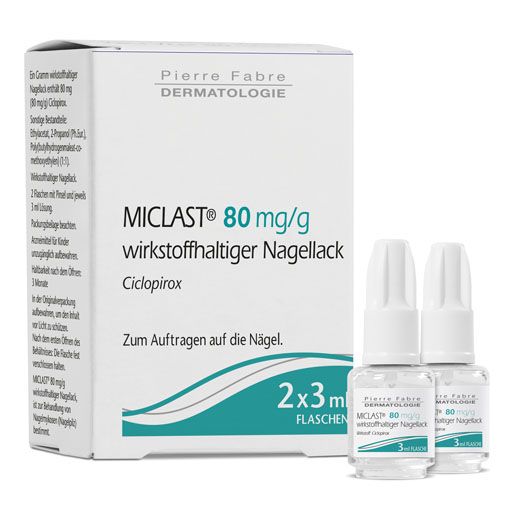 MICLAST 80 mg/g wirkstoffhaltiger Nagellack* 2x3 ml