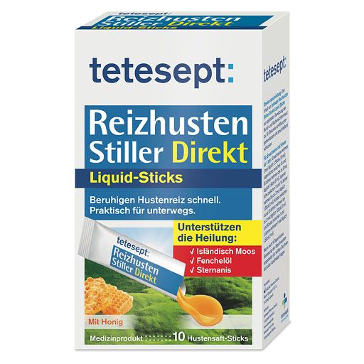 TETESEPT Reizhusten Stiller Direkt Liquid Sticks 10 St