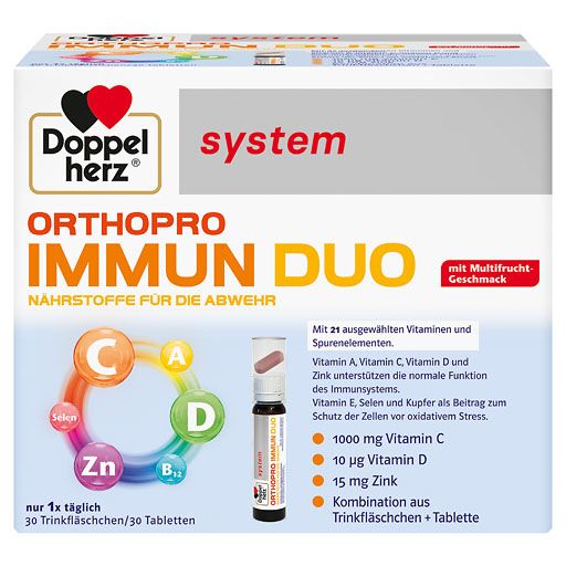 DOPPELHERZ Orthopro Immun Duo system Trinkampullen 30 St  