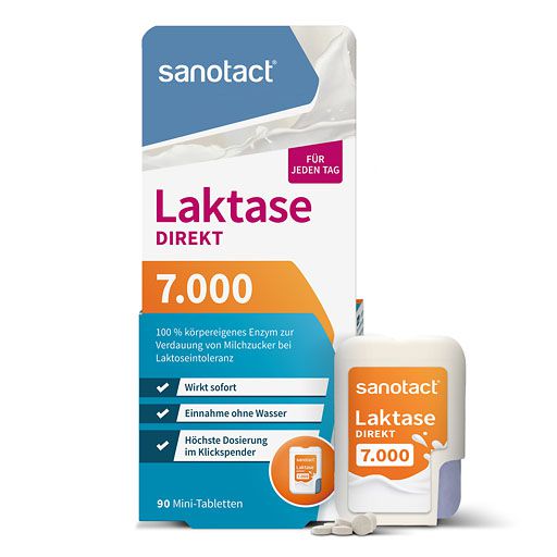 SANOTACT Laktase 7.000 FCC Mini-Tabletten 90 St  