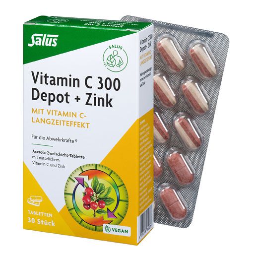 VITAMIN C 300 Depot+Zink Tabletten Salus 30 St