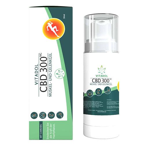 CBD 300 Vitadol Gelenk Muskel Gel Salbe Arnika 30 ml