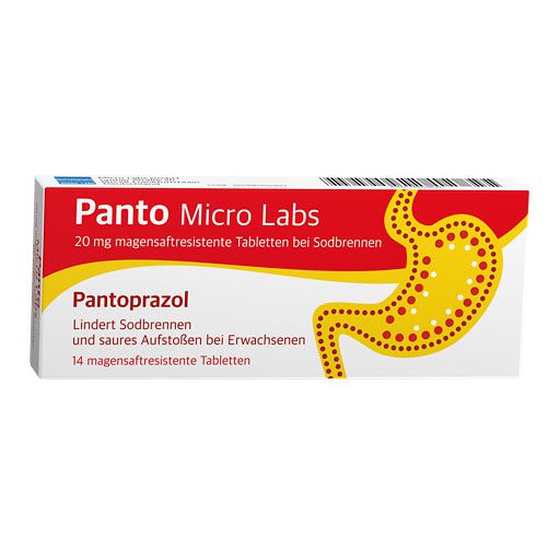 PANTO Micro Labs 20 mg msr. Tabl. bei Sodbrennen* 14 St