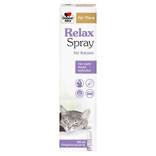 DOPPELHERZ für Tiere Relaxspray f. Katzen 90 ml