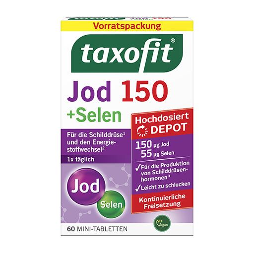 TAXOFIT Jod 150+Selen Tabletten 60 St