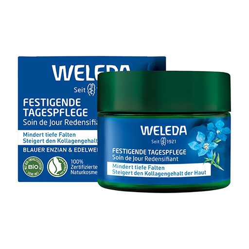 WELEDA festigende Tagespflege blauer Enz.&Edelwei. 40 ml