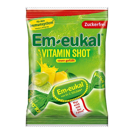 EM-EUKAL Bonbons Vitamin Shot sauer zuckerfrei 75 g