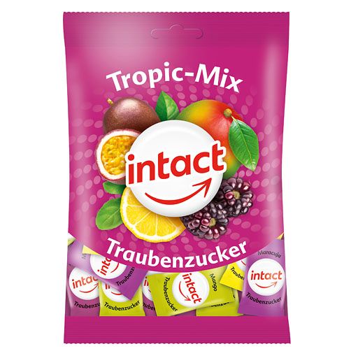 INTACT Traubenzucker Beutel Tropic-Mix 75 g