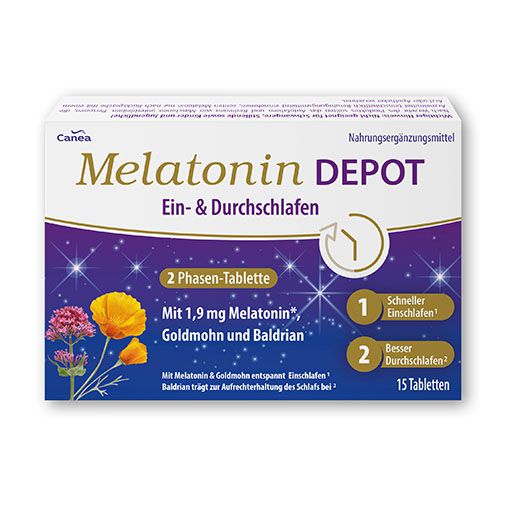 MELATONIN DEPOT Ein- & Durchschlaf-Tabletten 15 St  