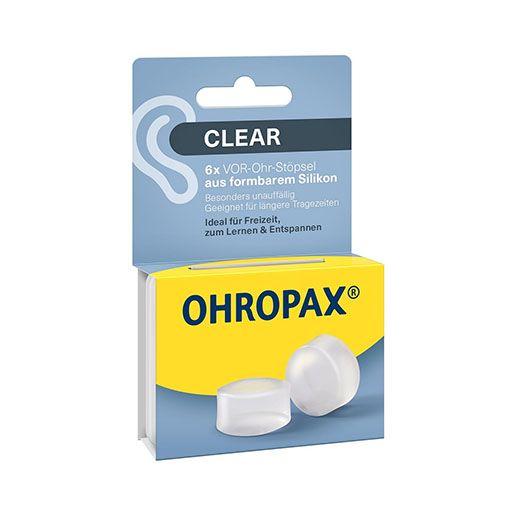 OHROPAX Clear Silikon Vor-Ohr Stöpsel 6 St