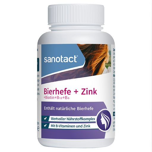 SANOTACT Bierhefe+Zink Tabletten 180 St  