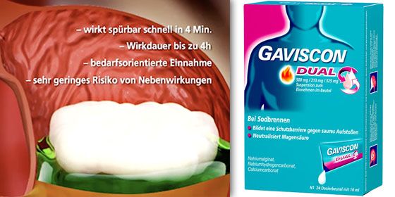 GAVISCON Dual 500mg/213mg/325mg Suspens. im Beutel* 24x10 ml