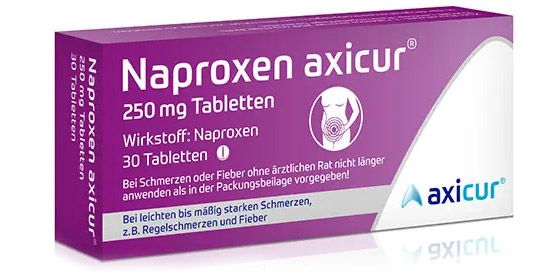 NAPROXEN axicur 250 mg Tabletten* 30 St